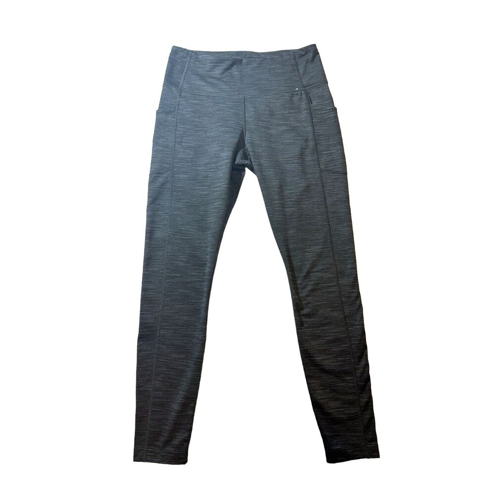 Mondetta Women's M Black & Gray Brushed Jacquard Athletic Leggings